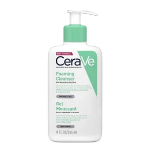 cerave foaming cleanser for normal to oily skin 236ml.webp