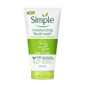 simple kind to skin moisturising facial wash 150ml.webp