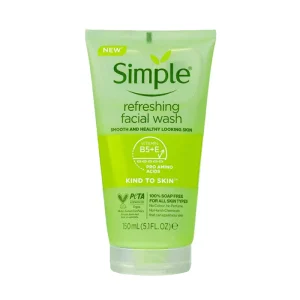 simple kind to skin refreshing facial gel wash 150ml.webp